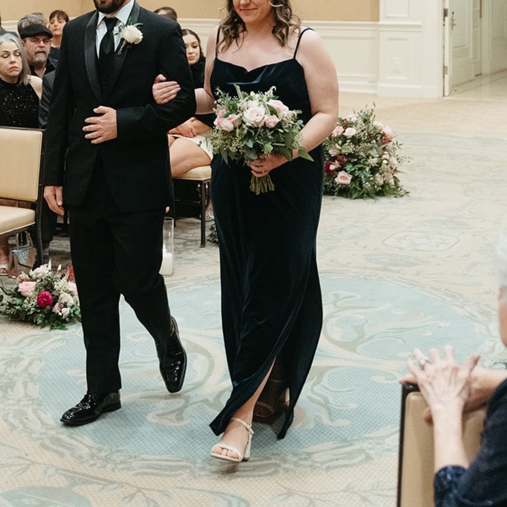 Sorella Vita Velvet Ocean Bridesmaid Dress